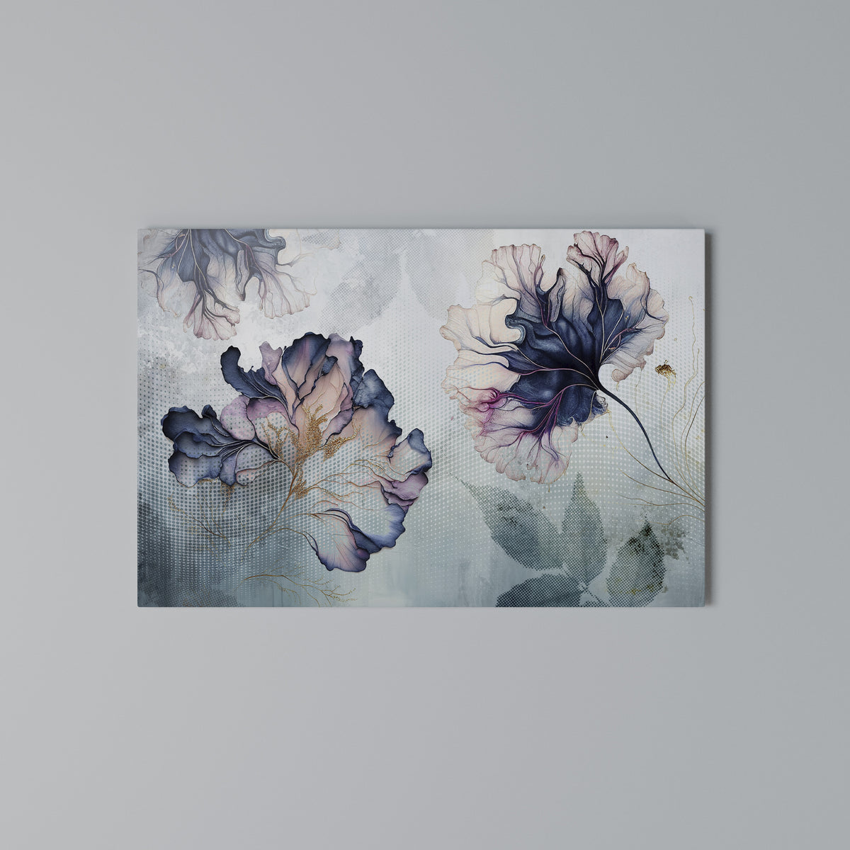 ICY BLOSSOMS Horizontal Canvas Print