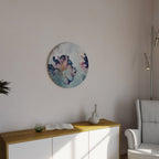 ICY BLOSSOMS Runde Wanddekoration Ø 69 cm