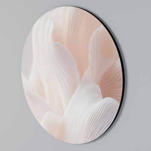 DELICATE PINK HARMONY Round Wall Art