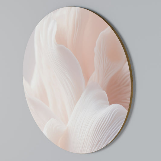 DELICATE PINK HARMONY Rundes Wandbild