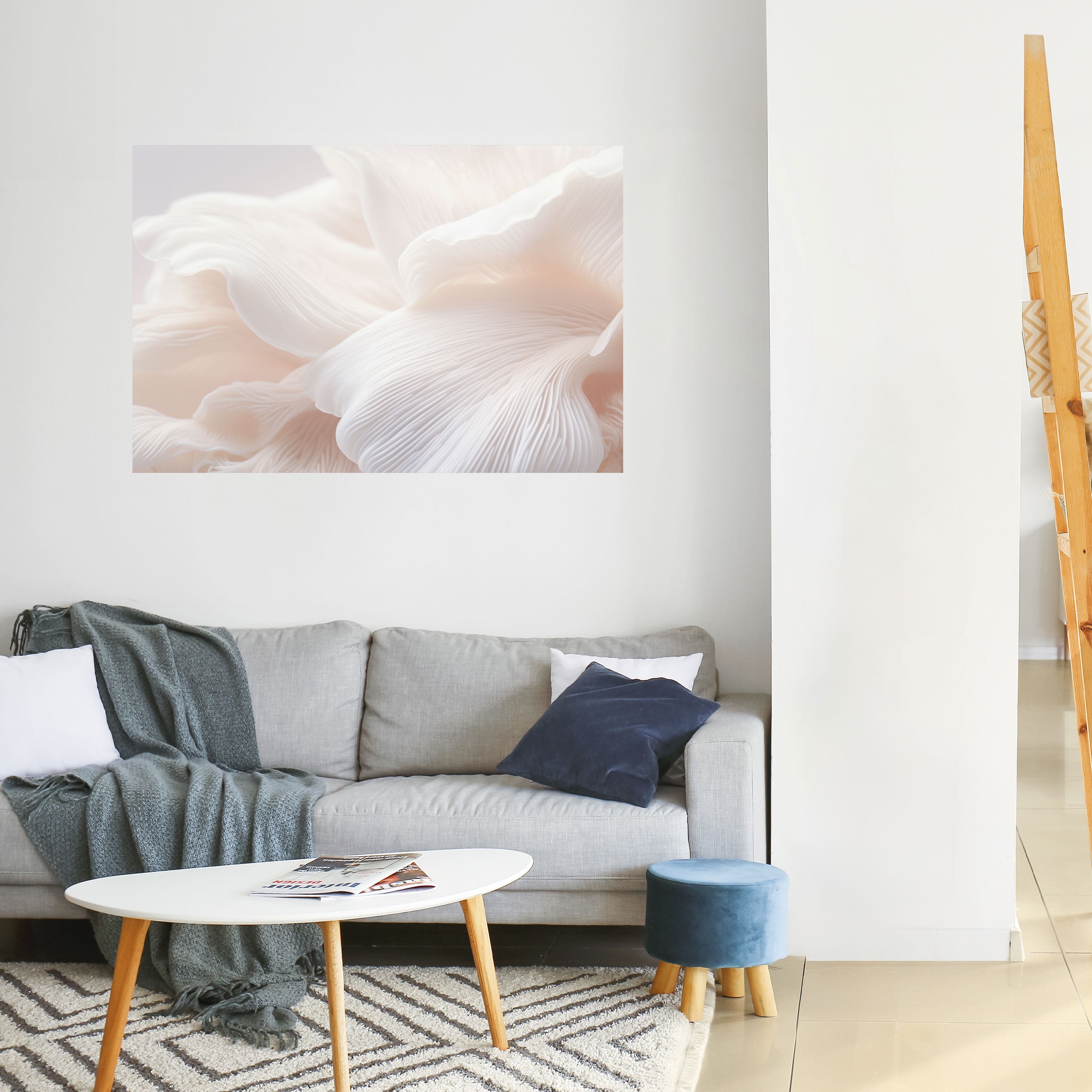 Zartes rosa Harmony Horizontales Poster zum Abziehen und Aufkleben