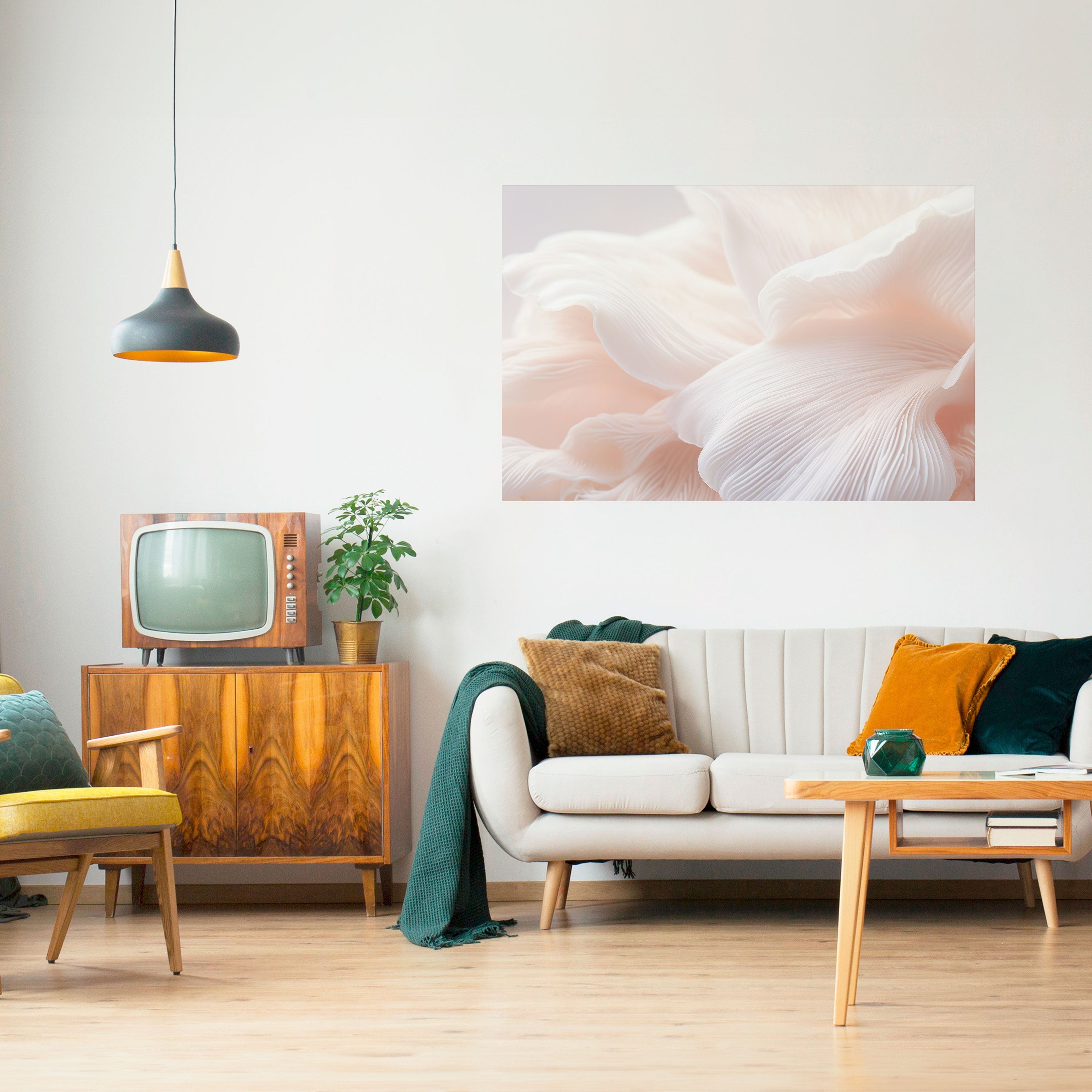Zartes rosa Harmony Horizontales Poster zum Abziehen und Aufkleben