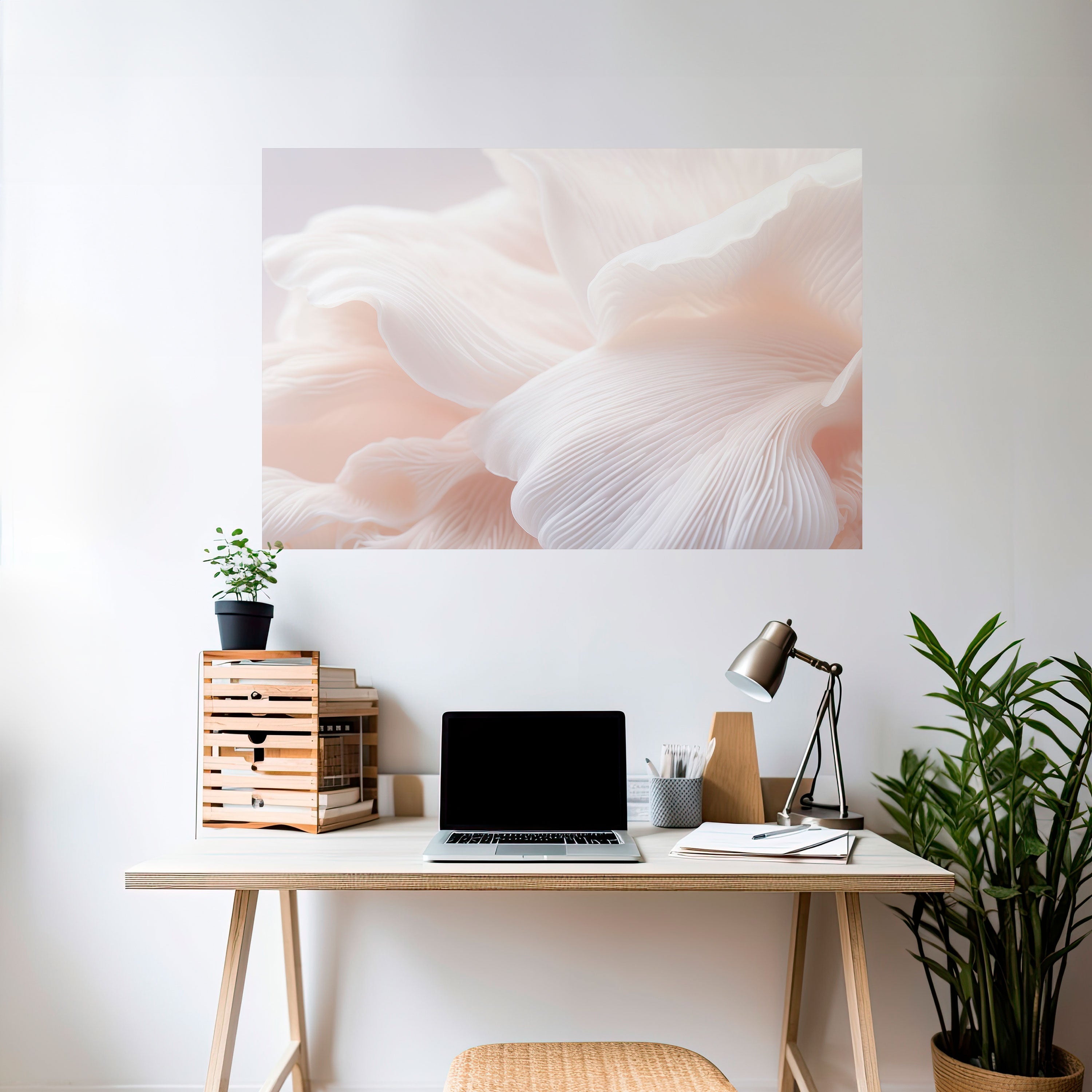 Zartes rosa Harmony Horizontales Poster zum Abziehen und Aufkleben