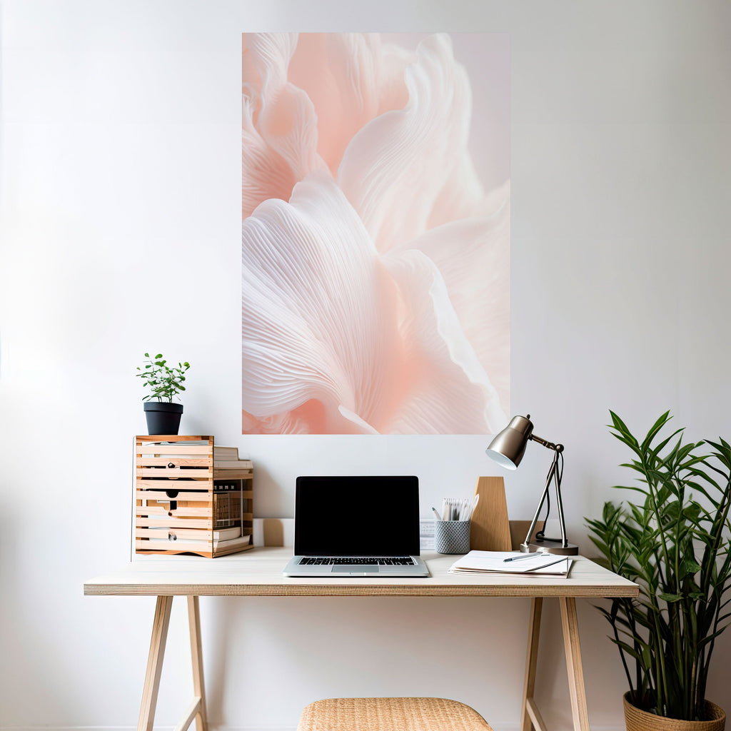 Zartes rosa Harmony-Poster zum Abziehen und Aufkleben, vertikal