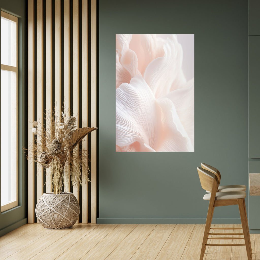 Zartes rosa Harmony-Poster zum Abziehen und Aufkleben, vertikal