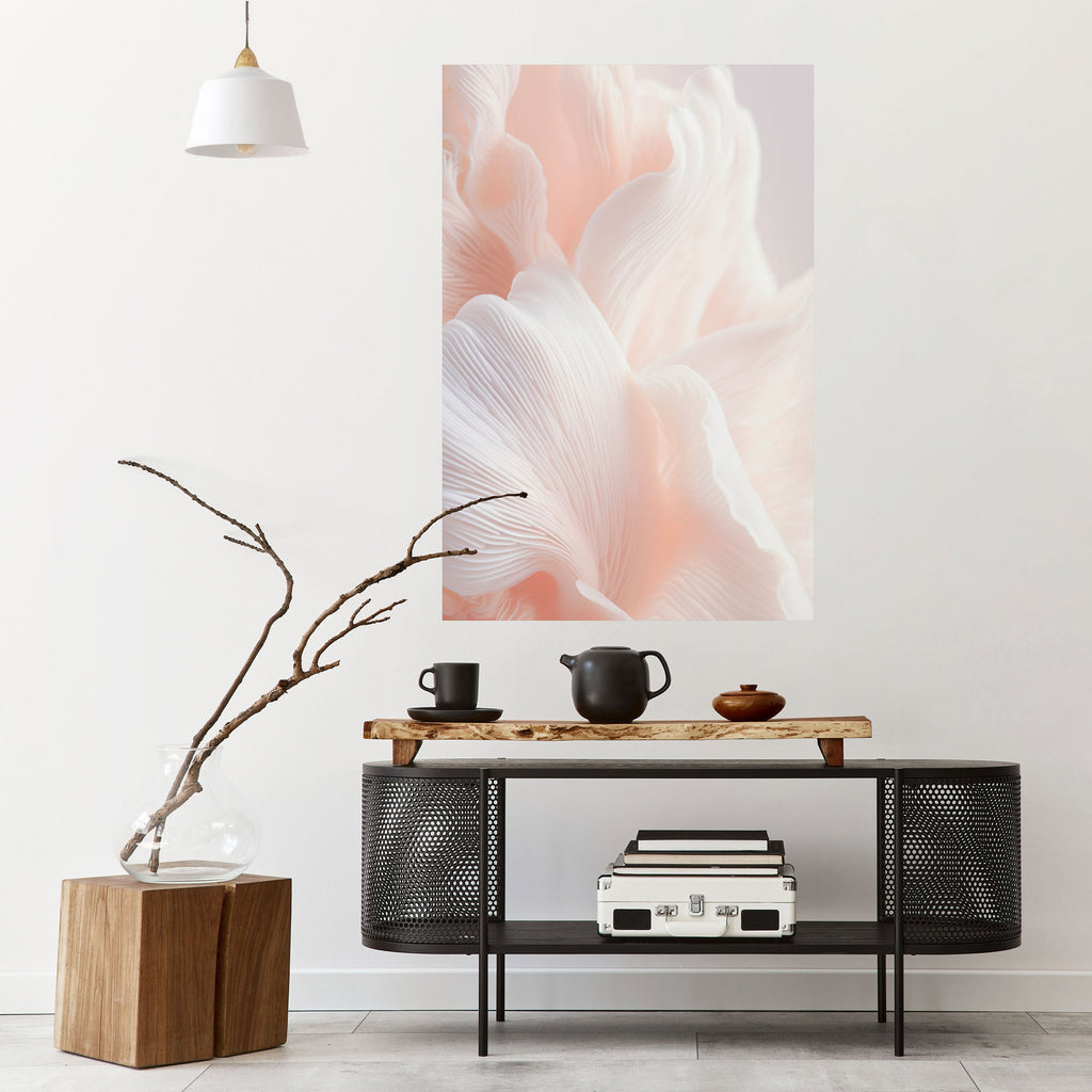 Zartes rosa Harmony-Poster zum Abziehen und Aufkleben, vertikal
