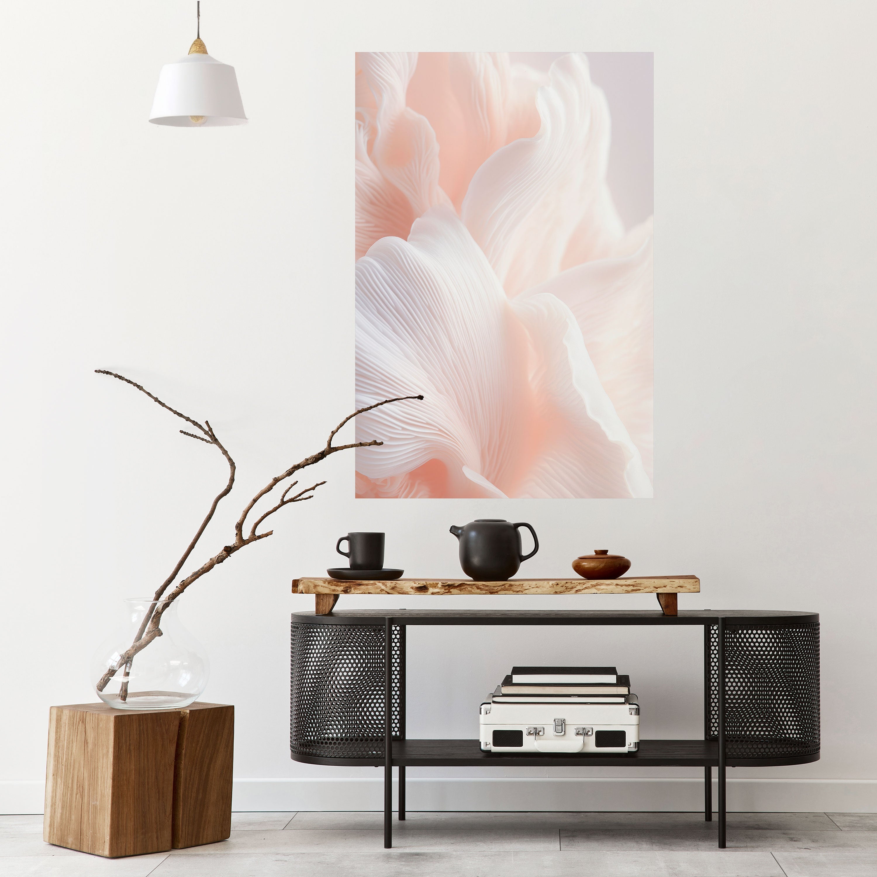 Zartes rosa Harmony-Poster zum Abziehen und Aufkleben, vertikal