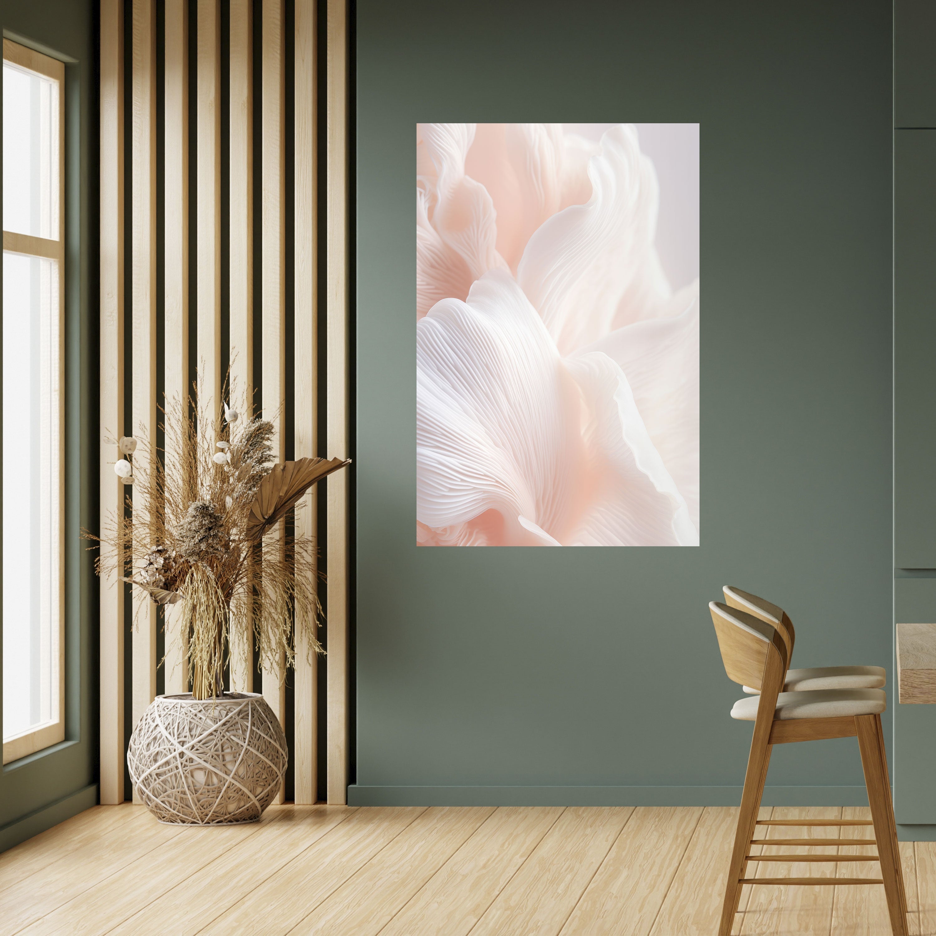 Zartes rosa Harmony-Poster zum Abziehen und Aufkleben, vertikal