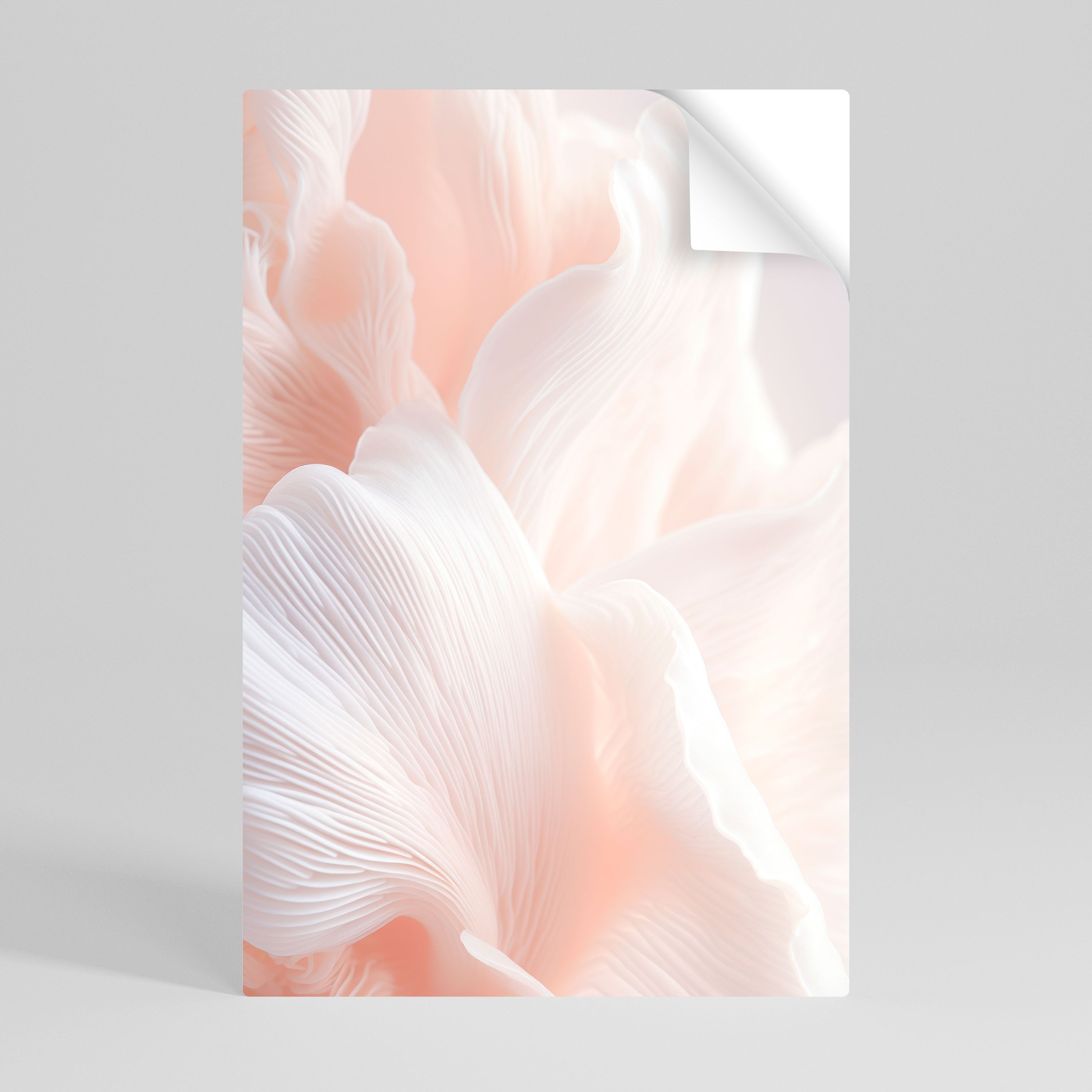 Zartes rosa Harmony-Poster zum Abziehen und Aufkleben, vertikal