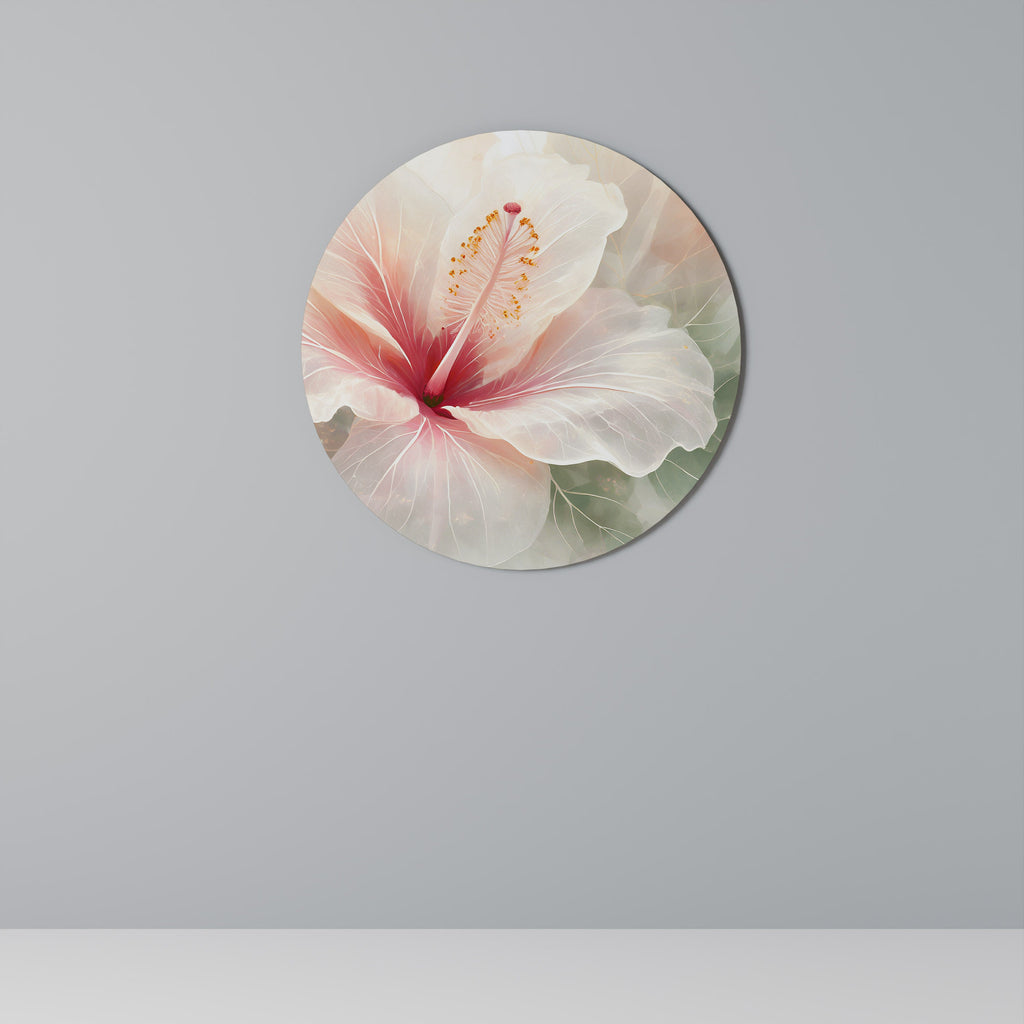 Runde Wandkunst „GOSSAMER FLORAL DREAM“