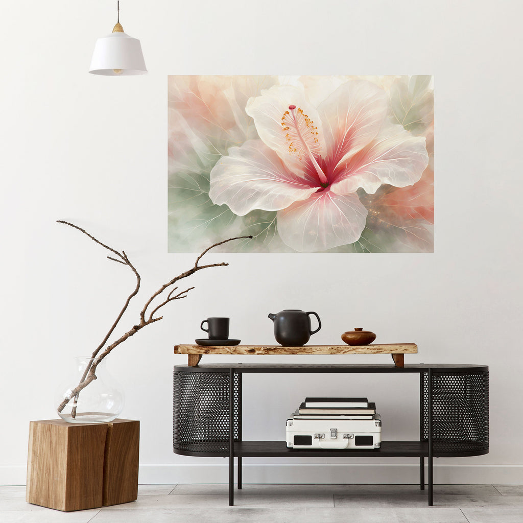 GOSSAMER FLORAL DREAM Horizontales Poster zum Abziehen und Aufkleben