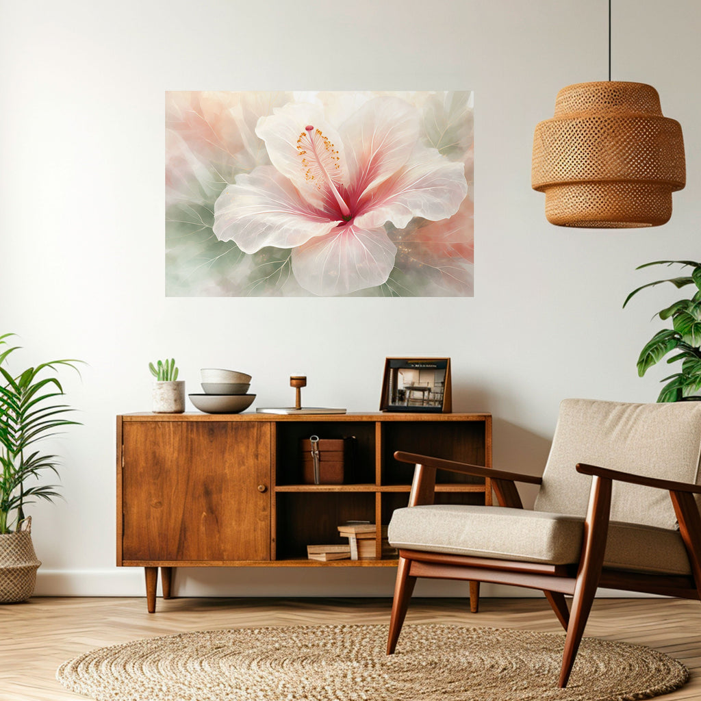 GOSSAMER FLORAL DREAM Horizontales Poster zum Abziehen und Aufkleben