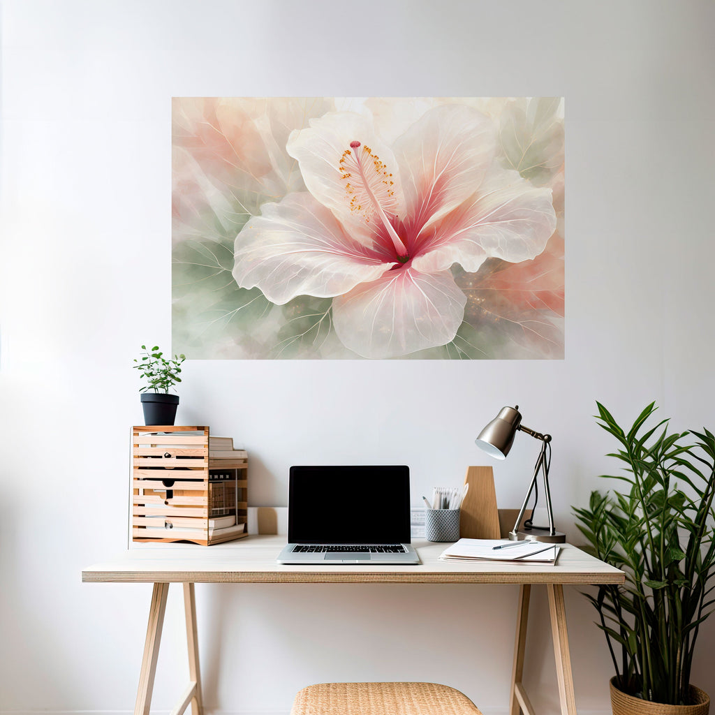 GOSSAMER FLORAL DREAM Horizontales Poster zum Abziehen und Aufkleben