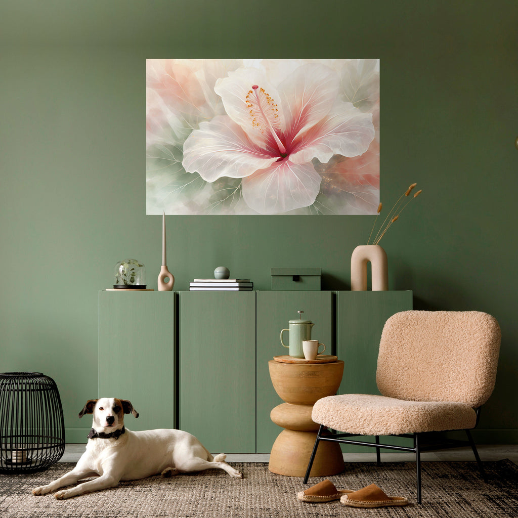 GOSSAMER FLORAL DREAM Horizontales Poster zum Abziehen und Aufkleben
