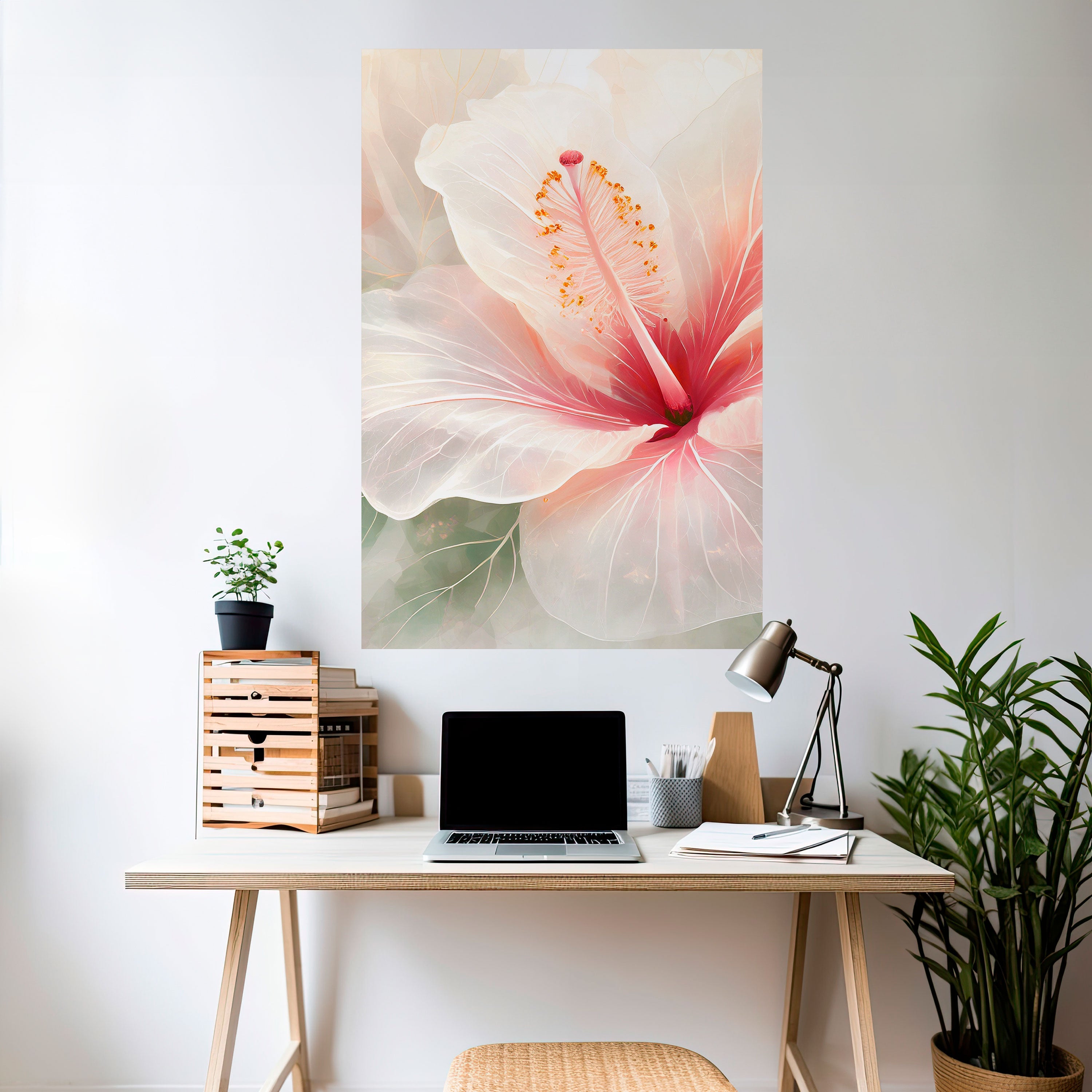 GOSSAMER FLORAL DREAM Vertikales Poster zum Abziehen und Aufkleben