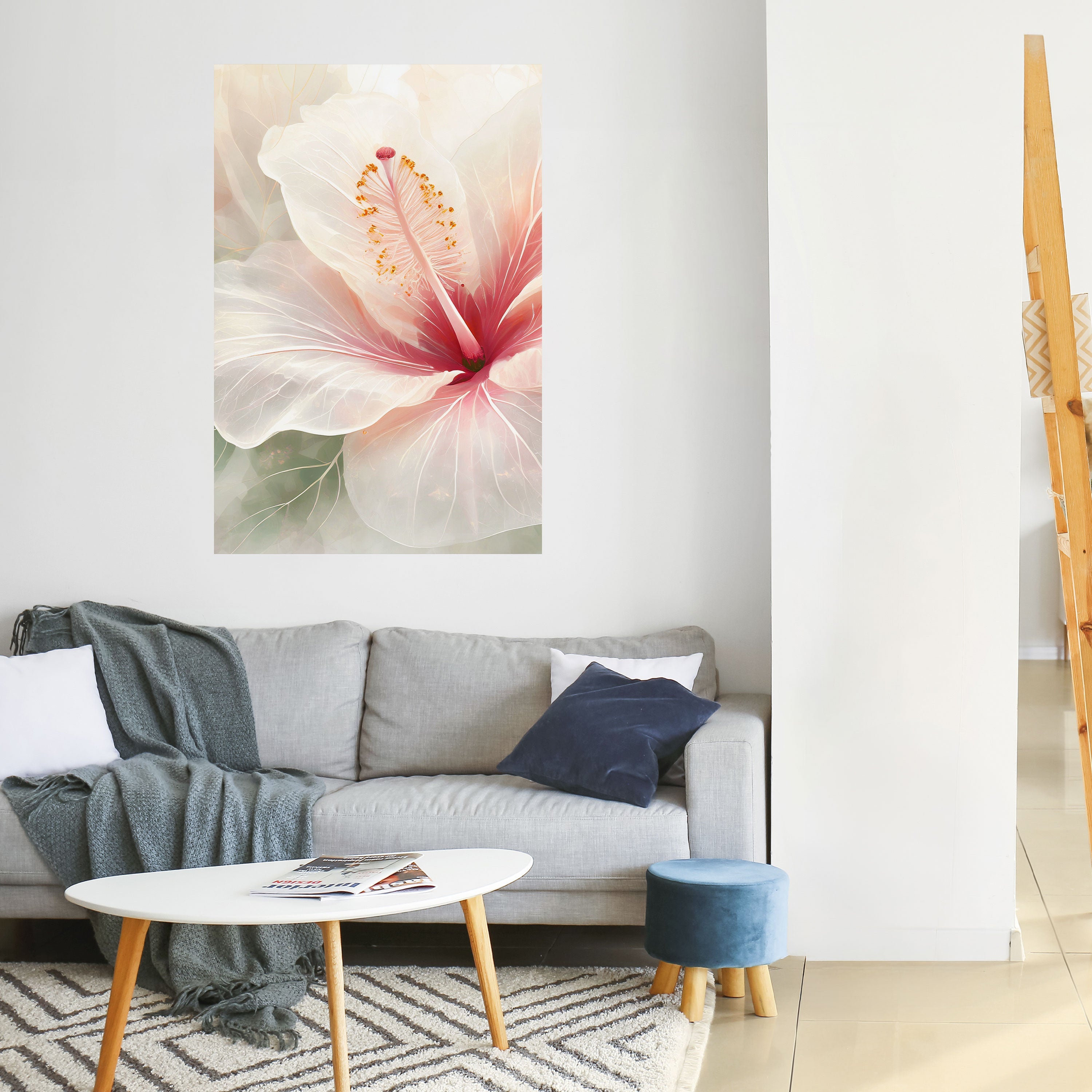 GOSSAMER FLORAL DREAM Vertikales Poster zum Abziehen und Aufkleben