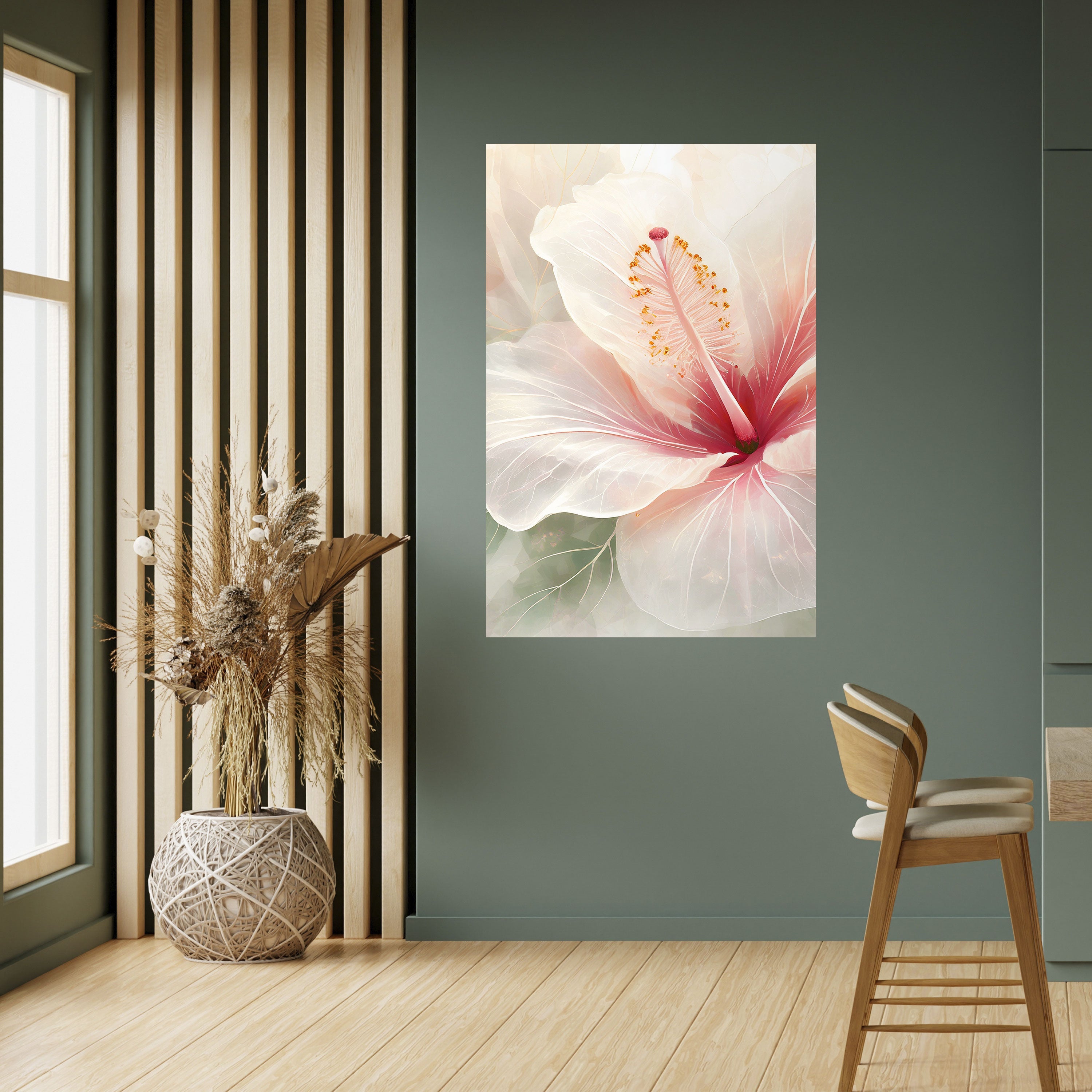 GOSSAMER FLORAL DREAM Vertikales Poster zum Abziehen und Aufkleben