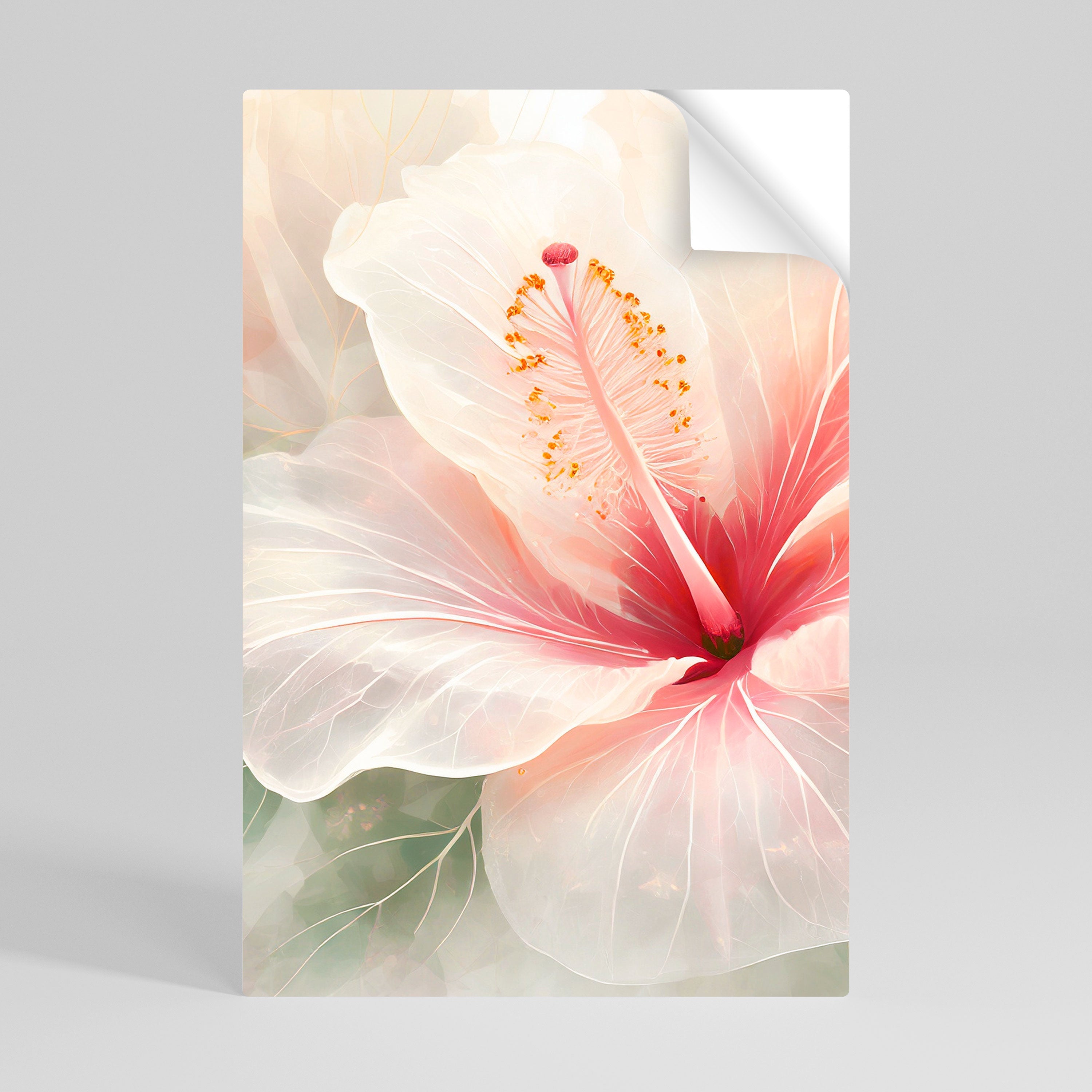 GOSSAMER FLORAL DREAM Vertikales Poster zum Abziehen und Aufkleben