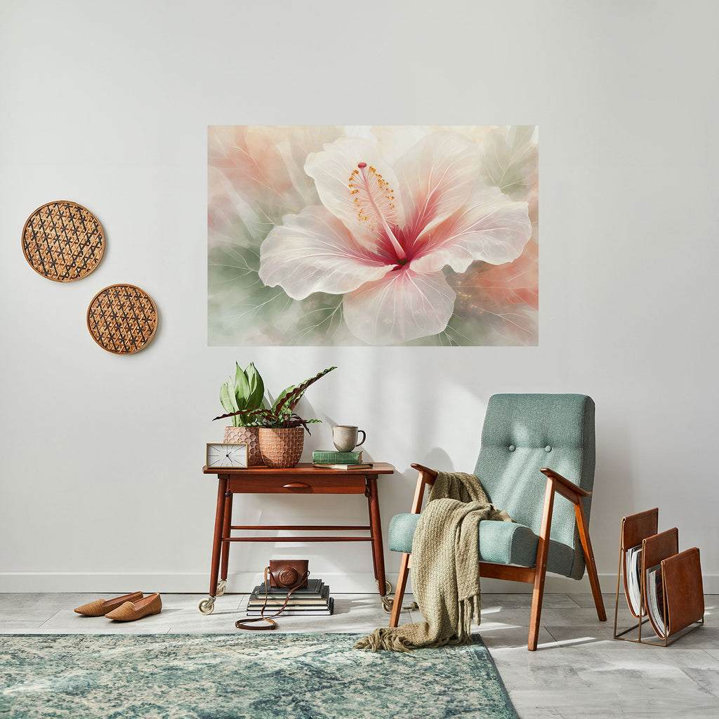 GOSSAMER FLORAL DREAM Horizontales Poster zum Abziehen und Aufkleben
