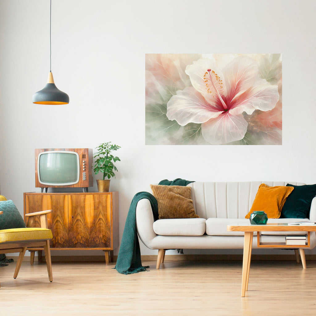 GOSSAMER FLORAL DREAM Horizontales Poster zum Abziehen und Aufkleben