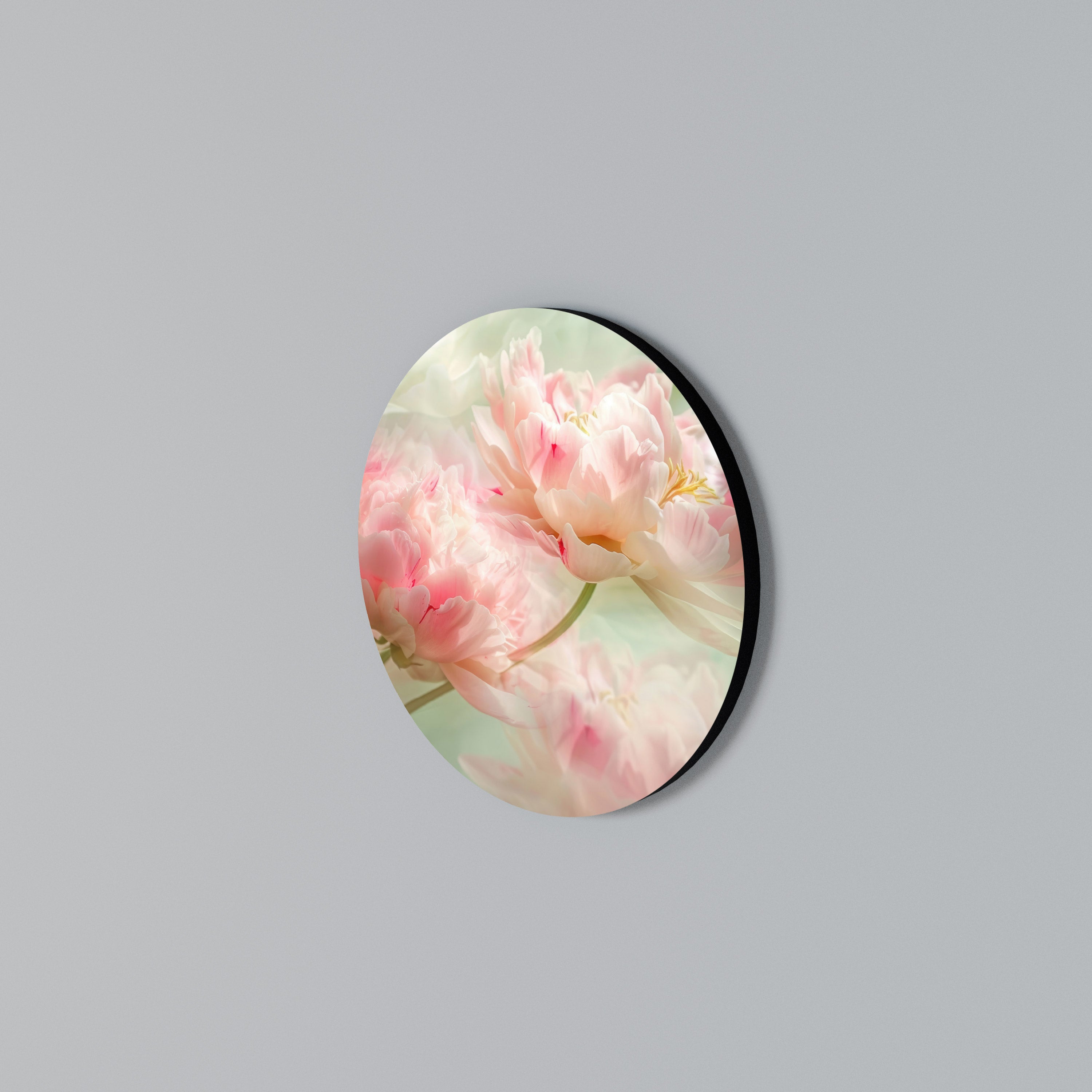 GENTLE HARMONY UNFOLDED Rundes Wandbild