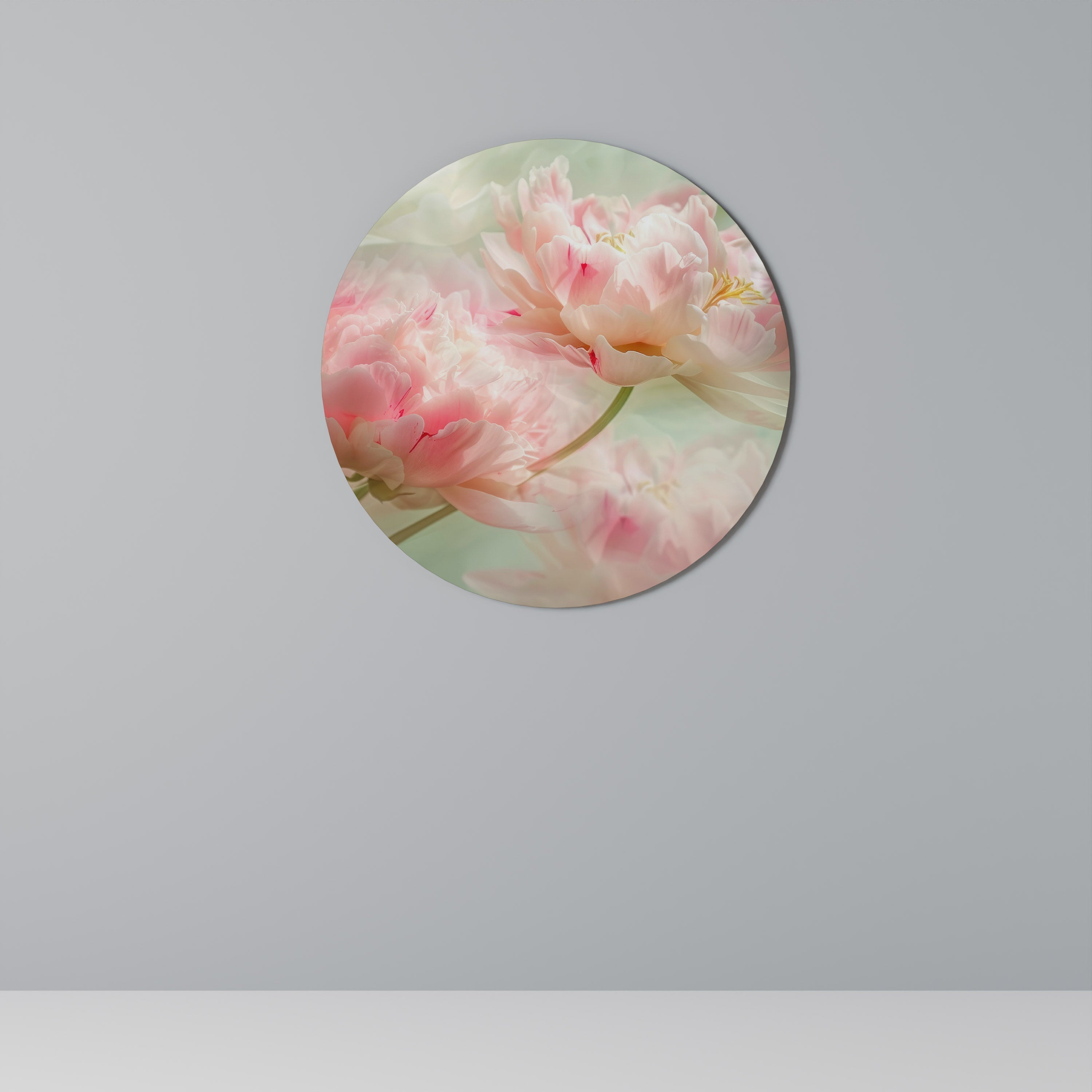 Runde Wandkunst „GENTLE HARMONY UNFOLDED“
