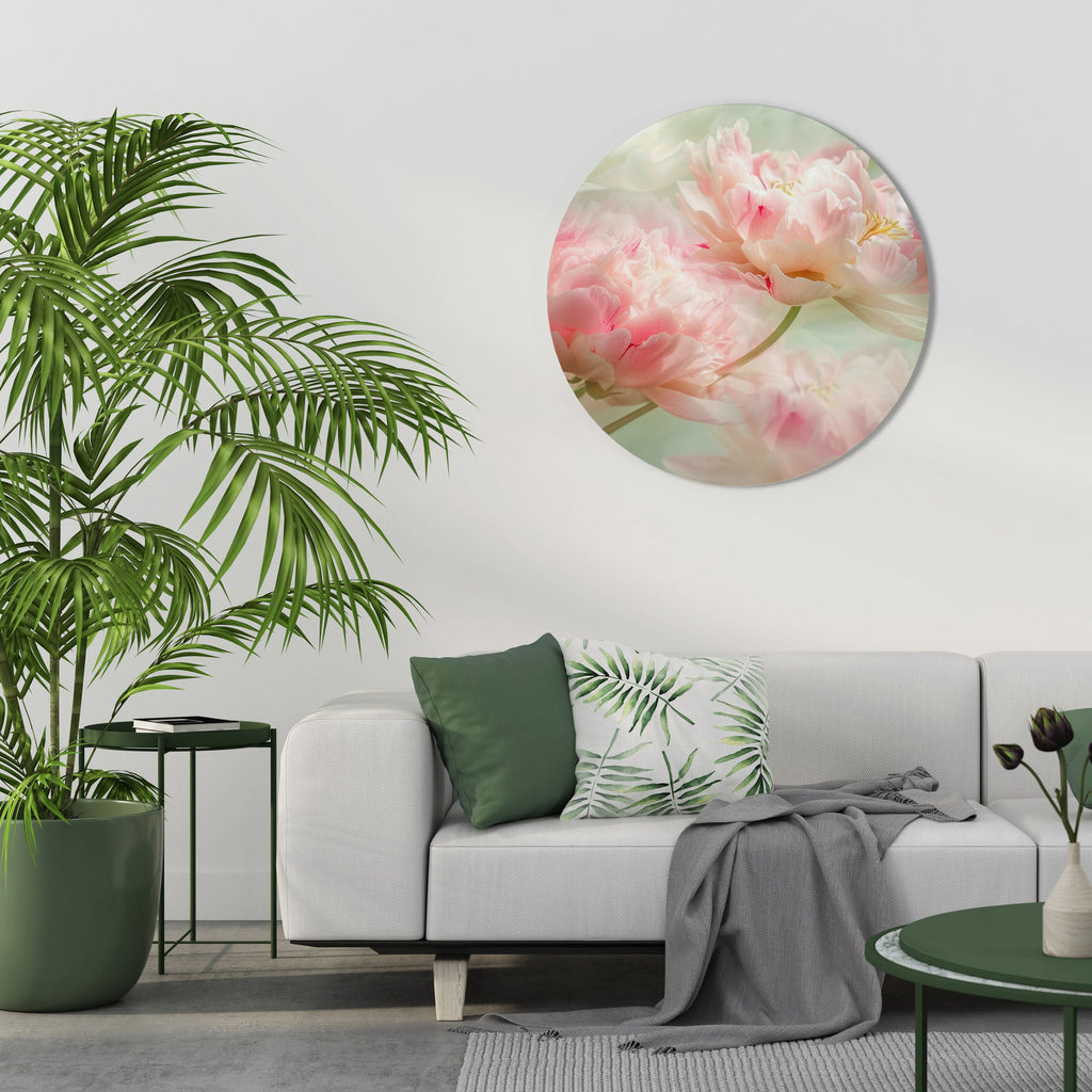 Runde Wandkunst „GENTLE HARMONY UNFOLDED“