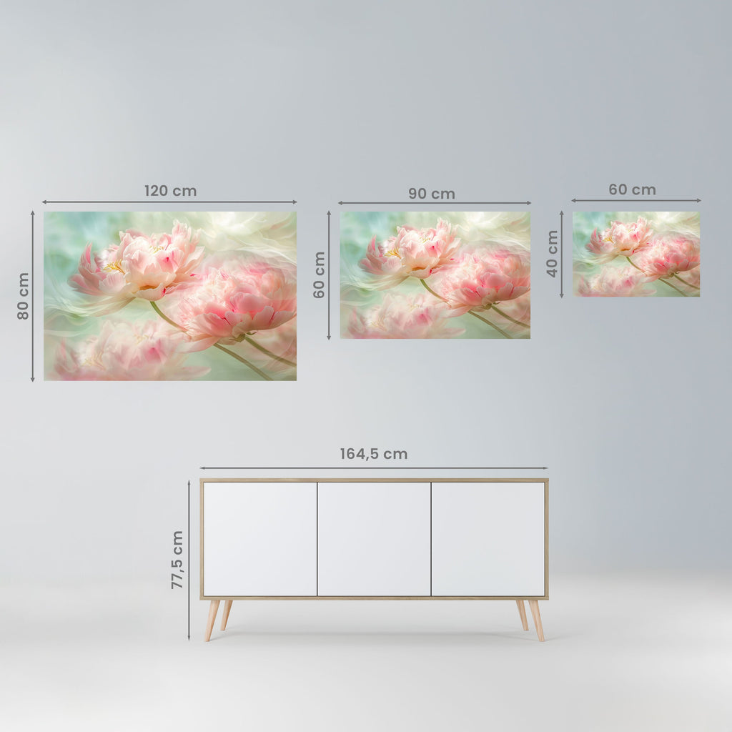 Sanfte Harmonie entfaltet Horizontales Poster zum Abziehen und Aufkleben