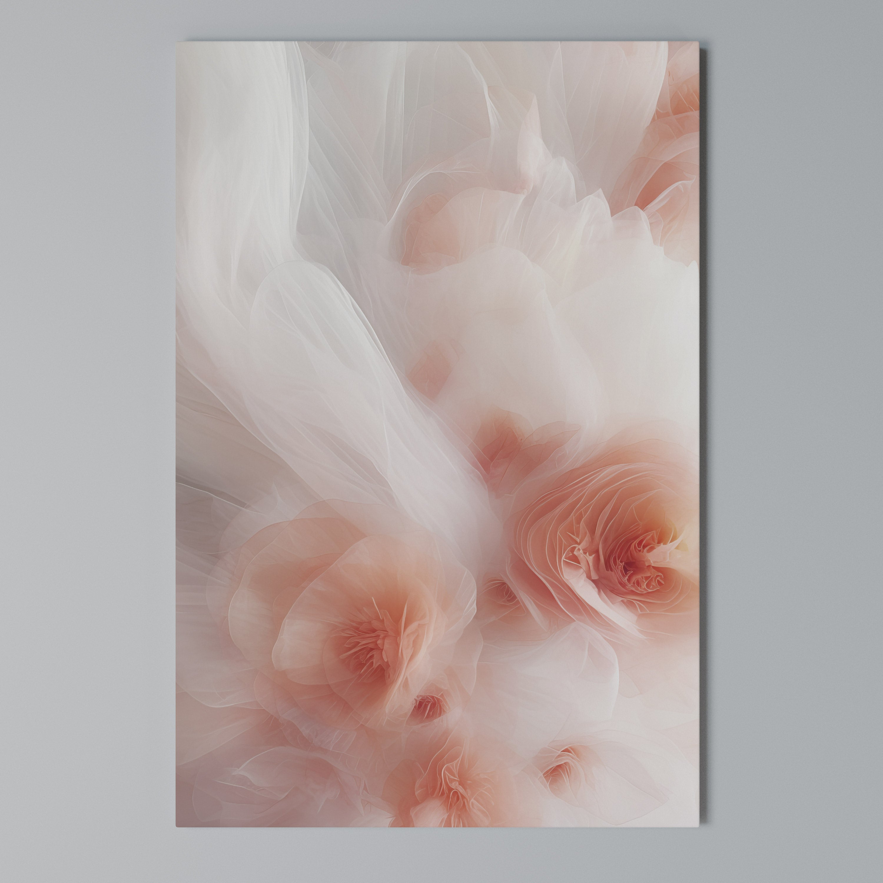 TENDER BLOSSOM VEIL Vertical Canvas Print