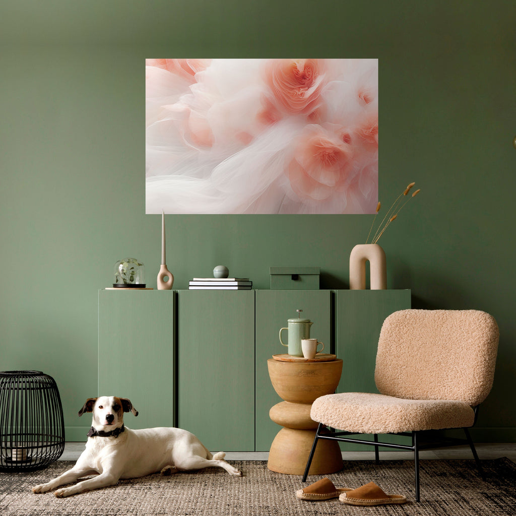 TENDER BLOSSOM VEIL Horizontales Poster zum Abziehen und Aufkleben