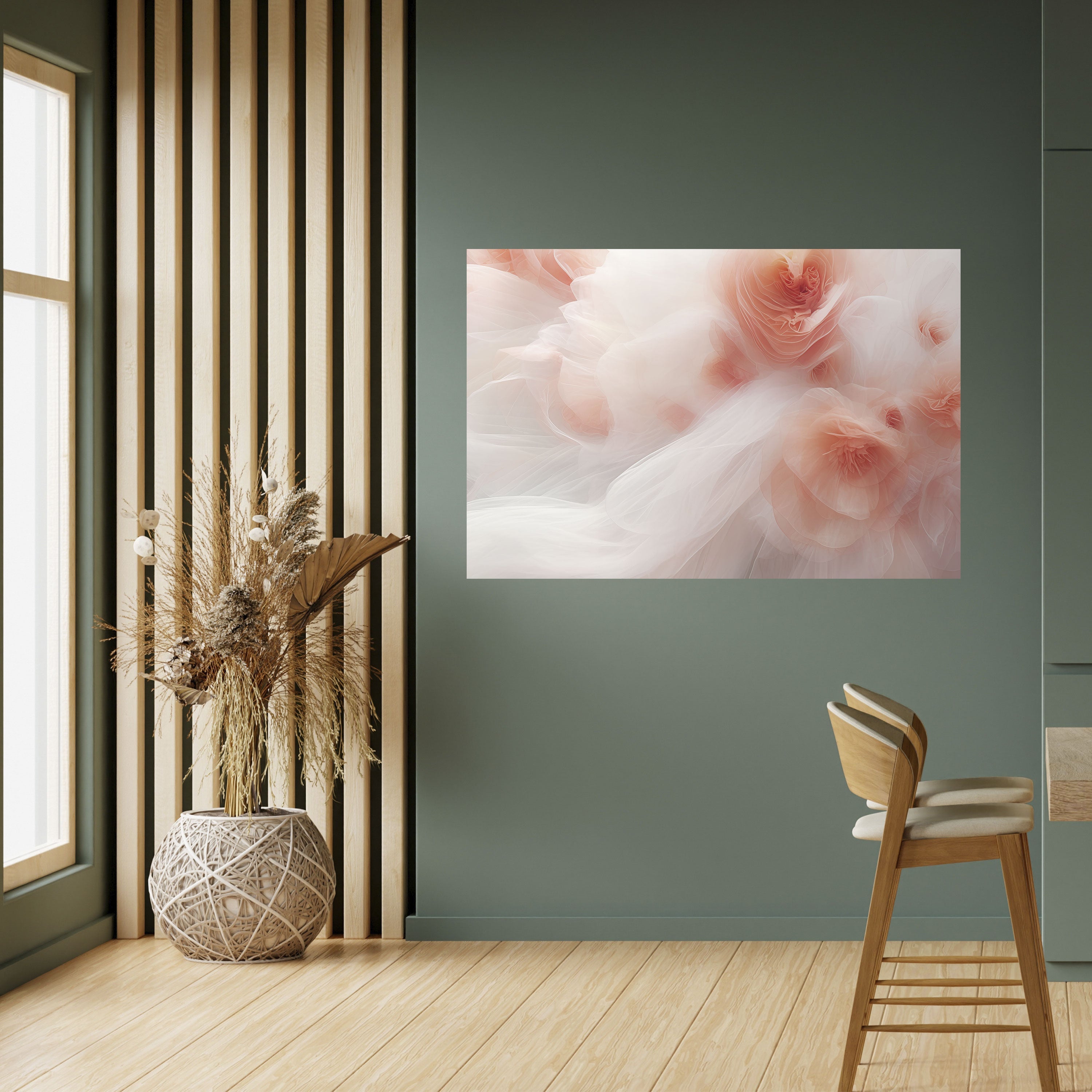 TENDER BLOSSOM VEIL Horizontales Poster zum Abziehen und Aufkleben