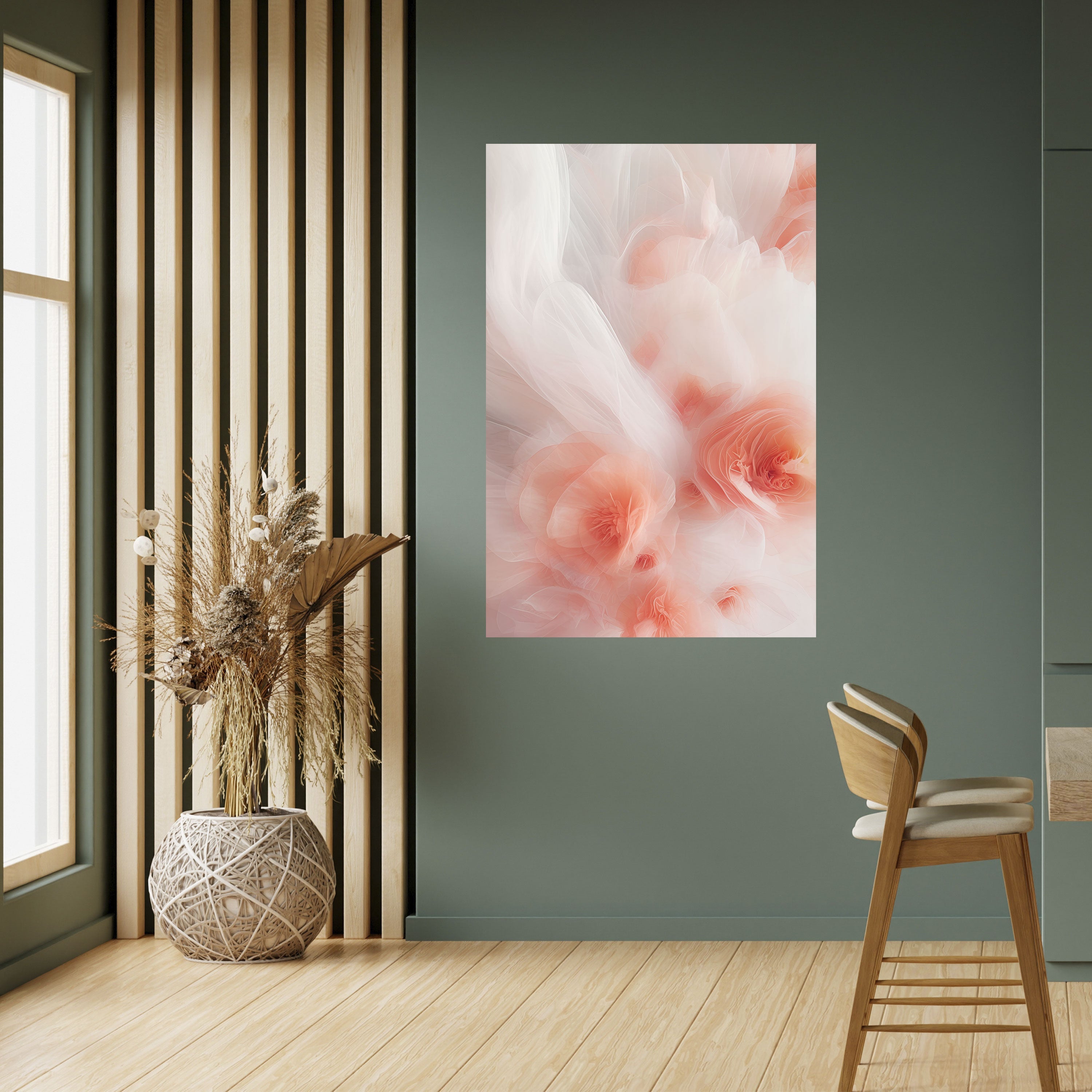 TENDER BLOSSOM VEIL Vertikales Poster zum Abziehen und Aufkleben