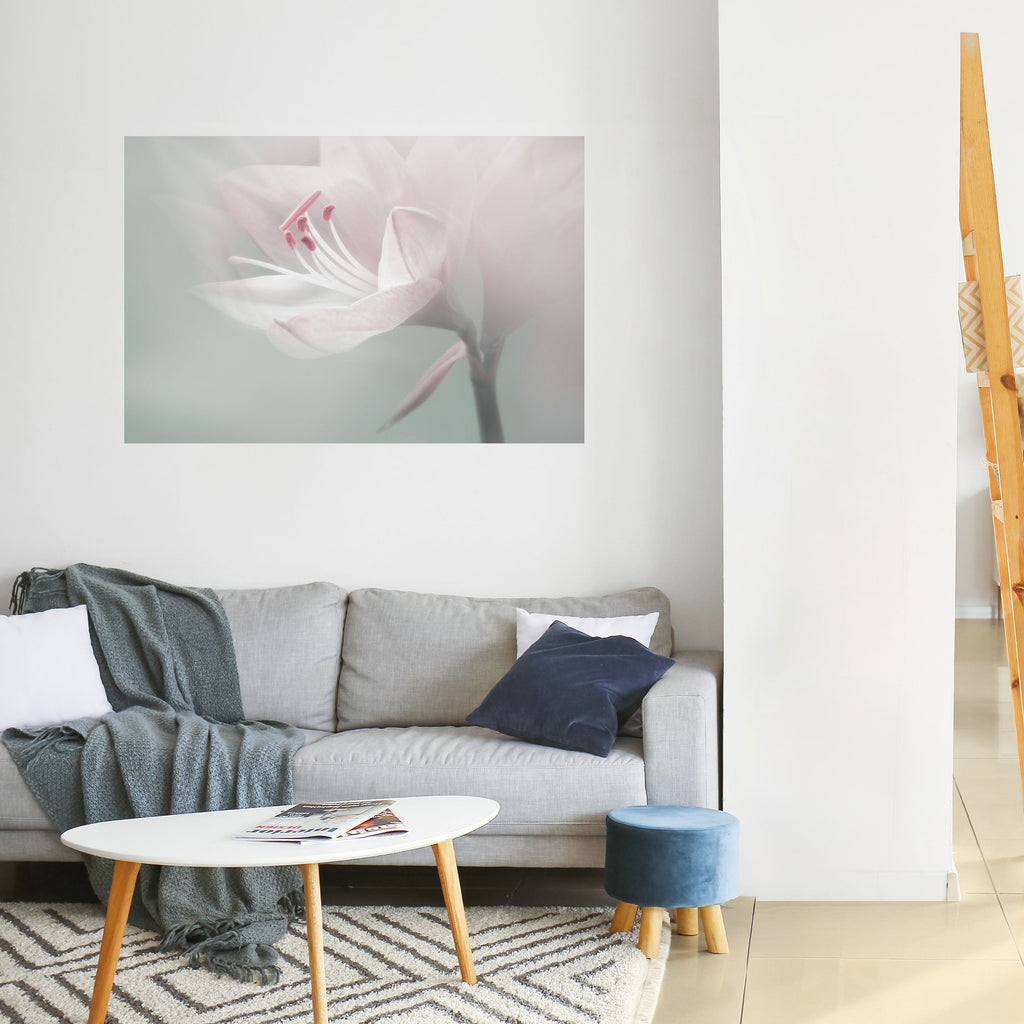 GENTLE LILY Horizontales Poster zum Abziehen und Aufkleben