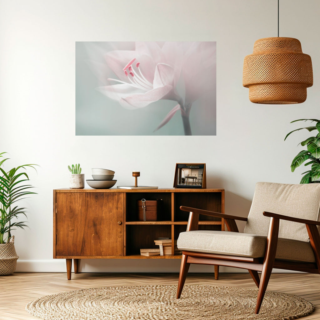 GENTLE LILY Horizontales Poster zum Abziehen und Aufkleben