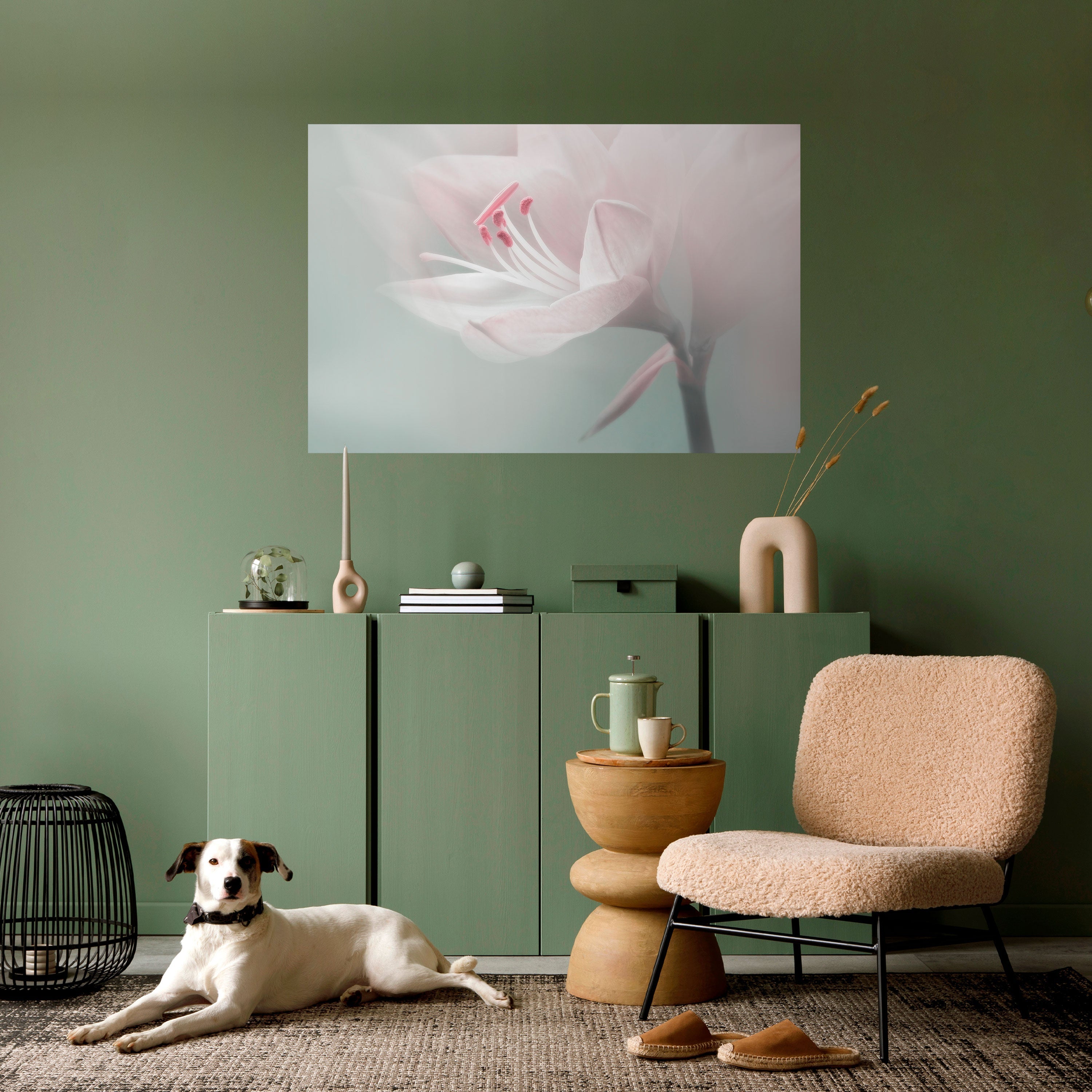 GENTLE LILY Horizontales Poster zum Abziehen und Aufkleben