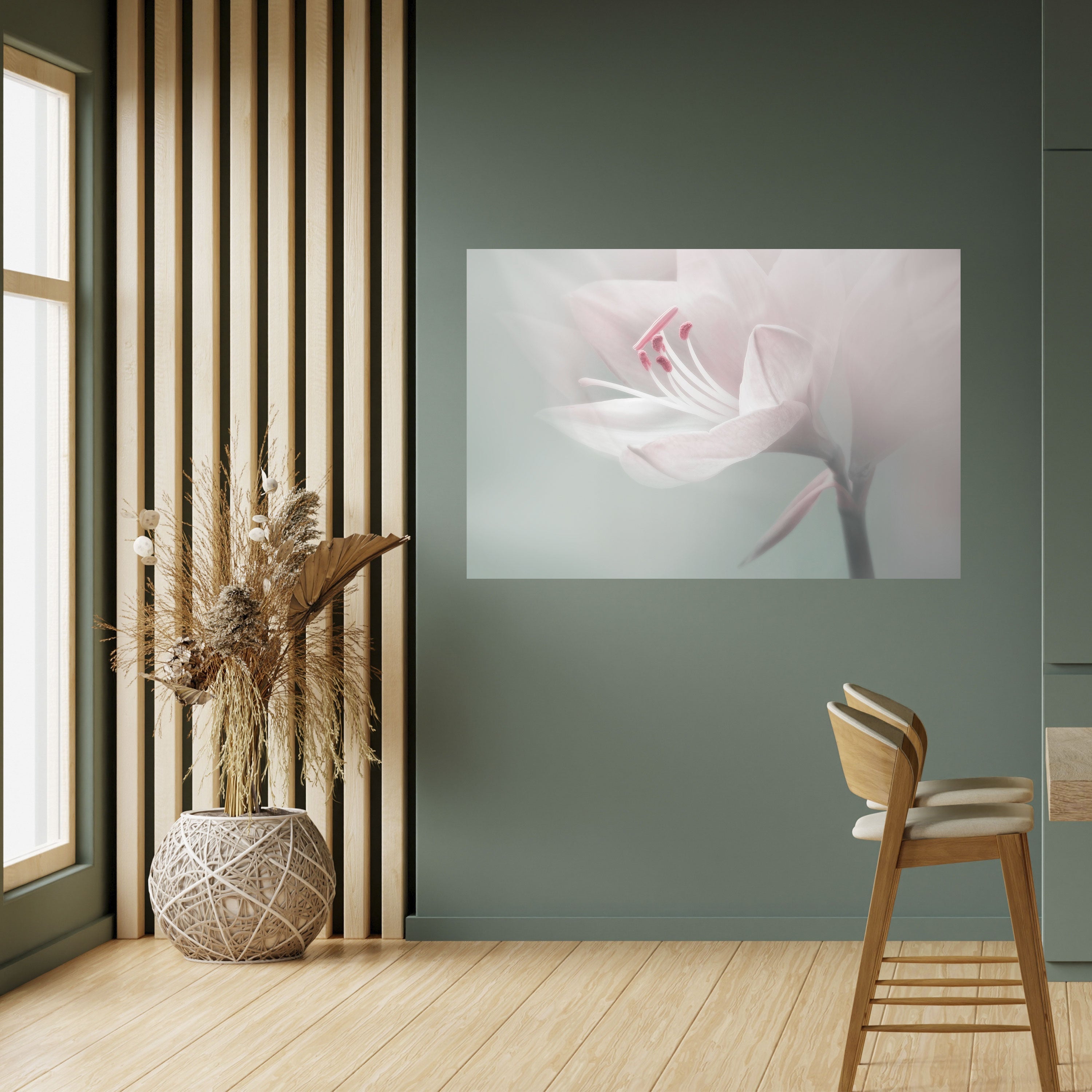 GENTLE LILY Horizontales Poster zum Abziehen und Aufkleben