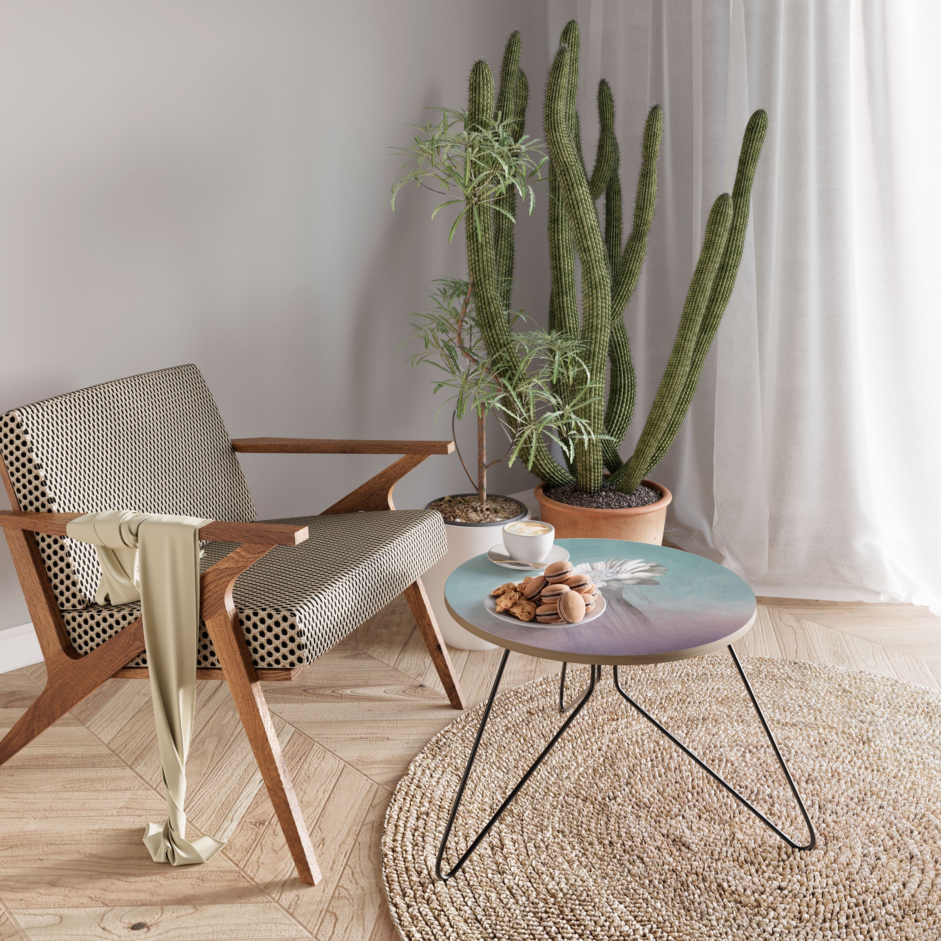 MELTING GERBERA Couchtisch