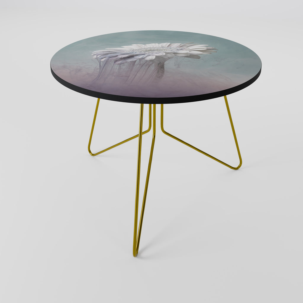 MELTING GERBERA Couchtisch