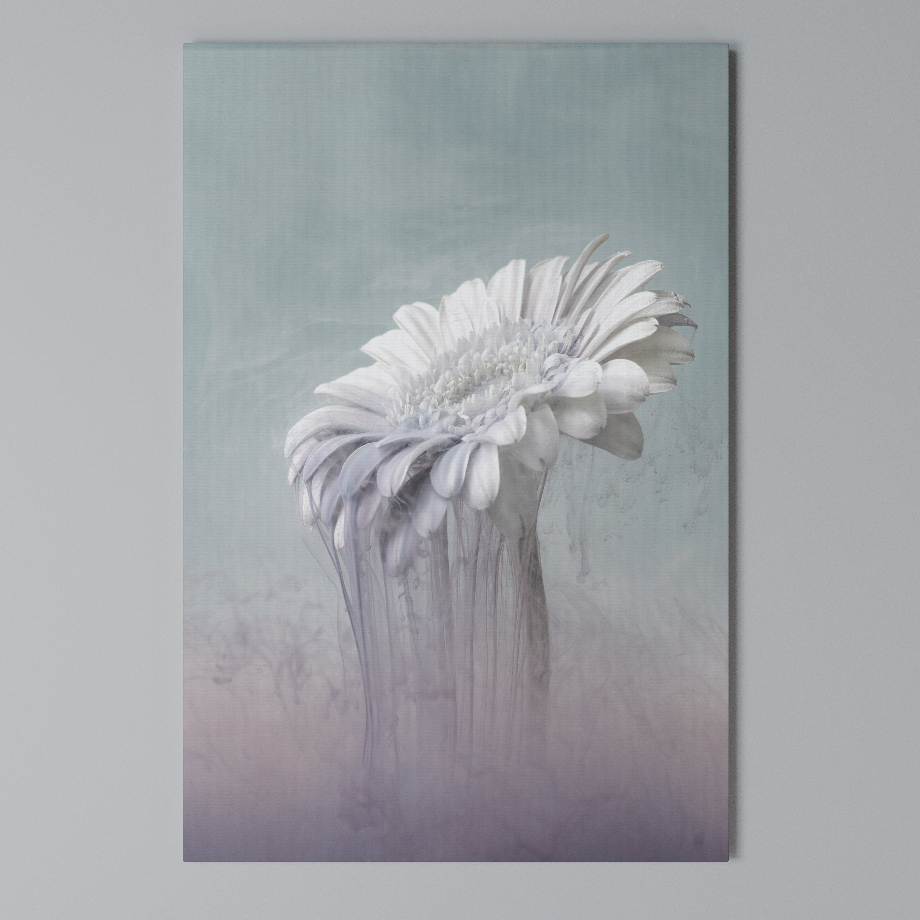 MELTING GERBERA Vertical Canvas Print