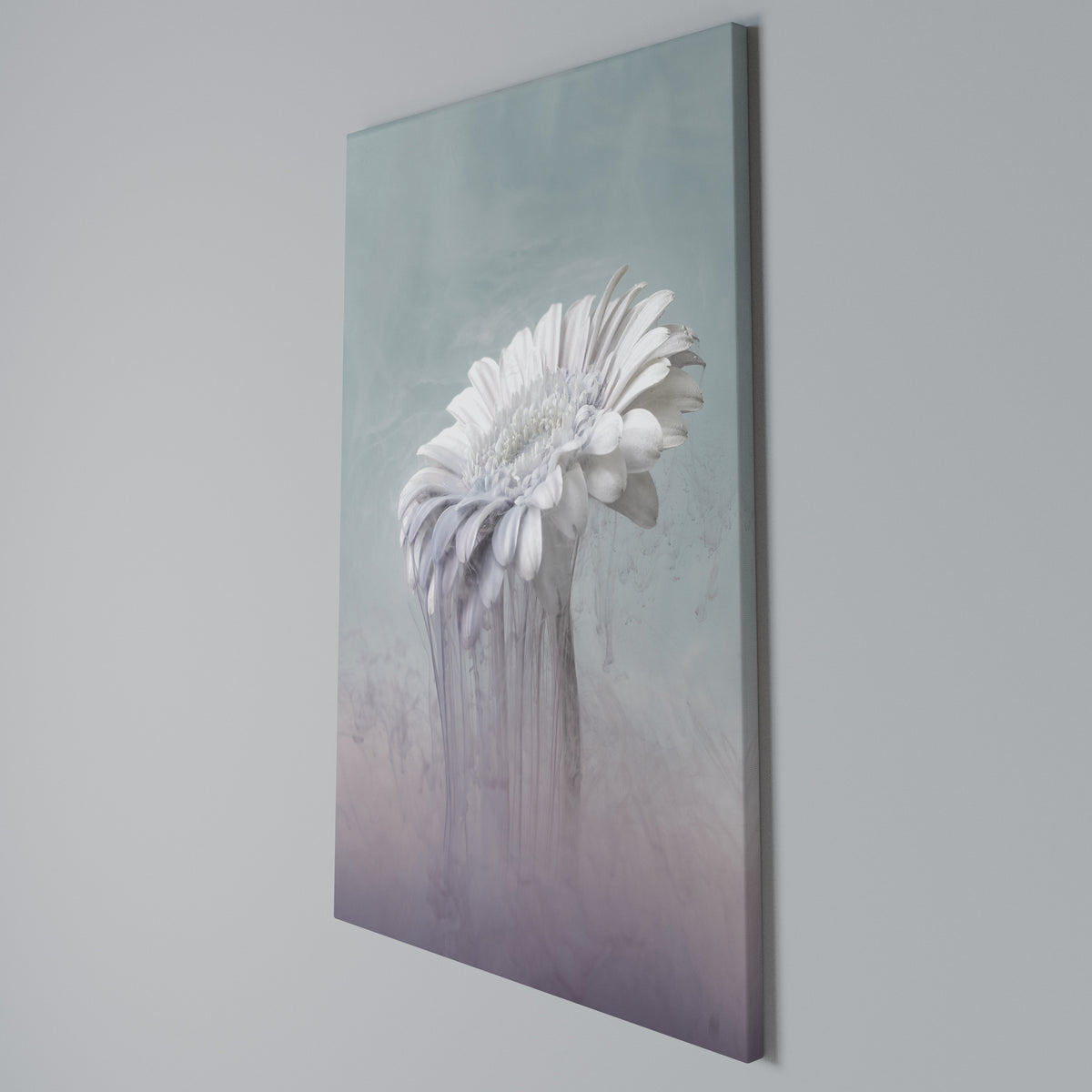 MELTING GERBERA Vertical Canvas Print