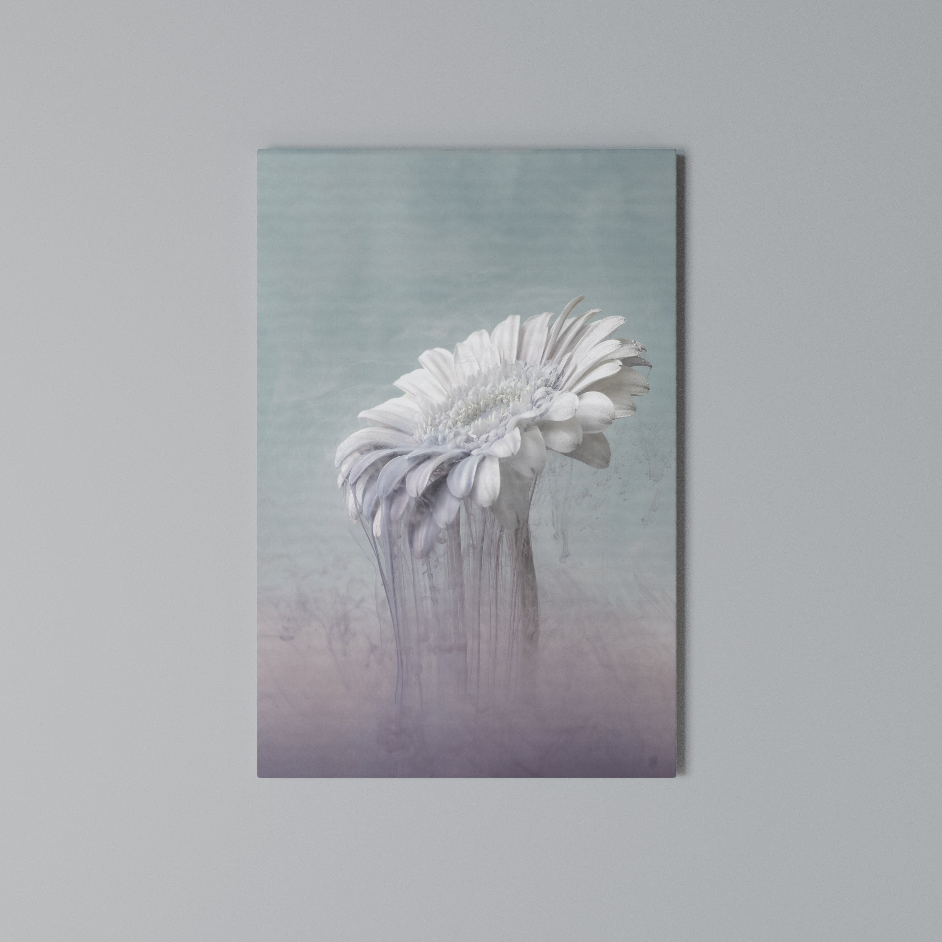 MELTING GERBERA Vertical Canvas Print