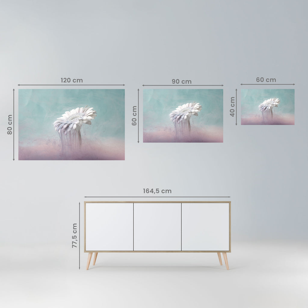MELTING GERBERA Horizontales Poster zum Abziehen und Aufkleben