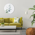AQUA LEAF SYMPHONY Runde Wanddekoration Ø 69 cm