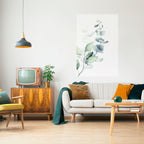 AQUA LEAF SYMPHONY Selbstklebendes Poster - Hochformat