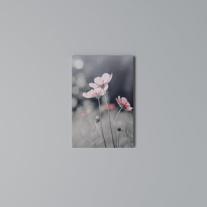 SUBTLE PETAL DANCE Vertical Canvas Print