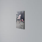 SUBTLE PETAL DANCE Vertical Canvas Print