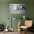 SUBTLE PETAL DANCE Peel and Stick Horizontal Poster