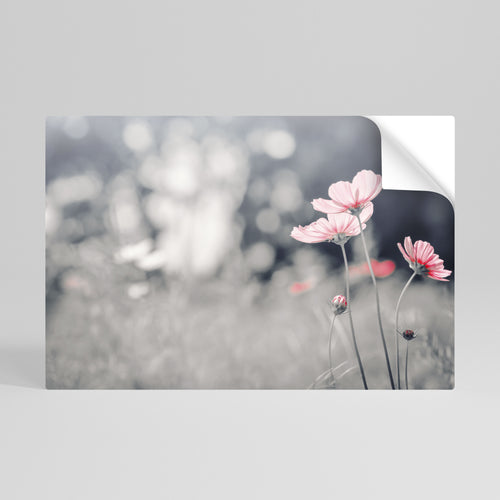 SUBTLE PETAL DANCE Peel and Stick Horizontal Poster