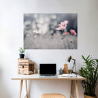 SUBTLE PETAL DANCE Peel and Stick Horizontal Poster