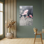 SUBTLE PETAL DANCE Selbstklebendes Poster - Hochformat